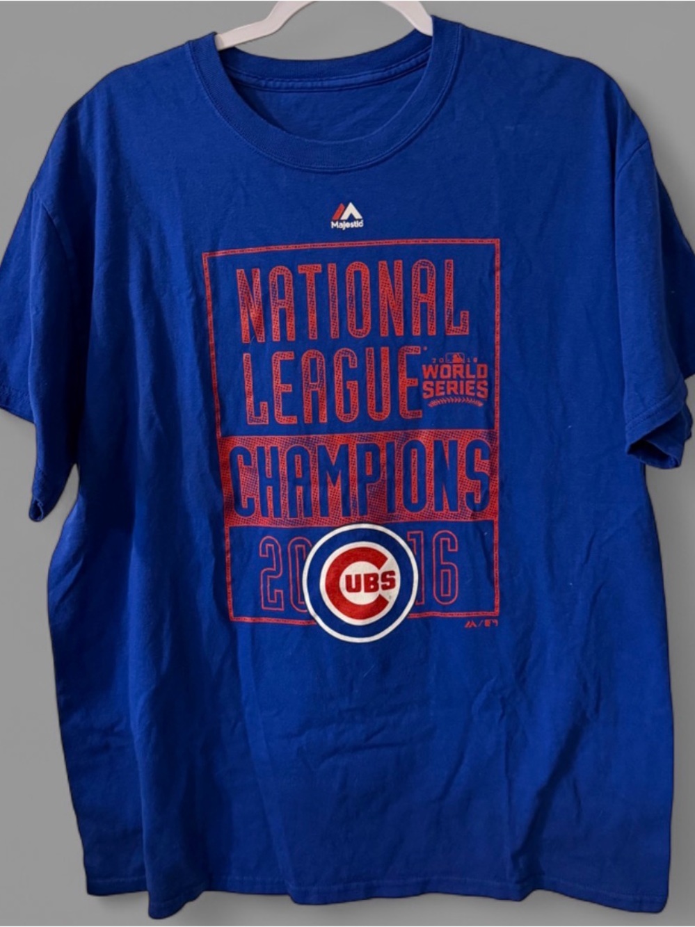 Majestic Chicago Cubs Royal Blue "National League Champions" T-Shirt